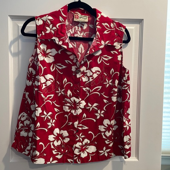 Hilo Hattie Tops - Hilo Hattie Hawaiian blouse size M